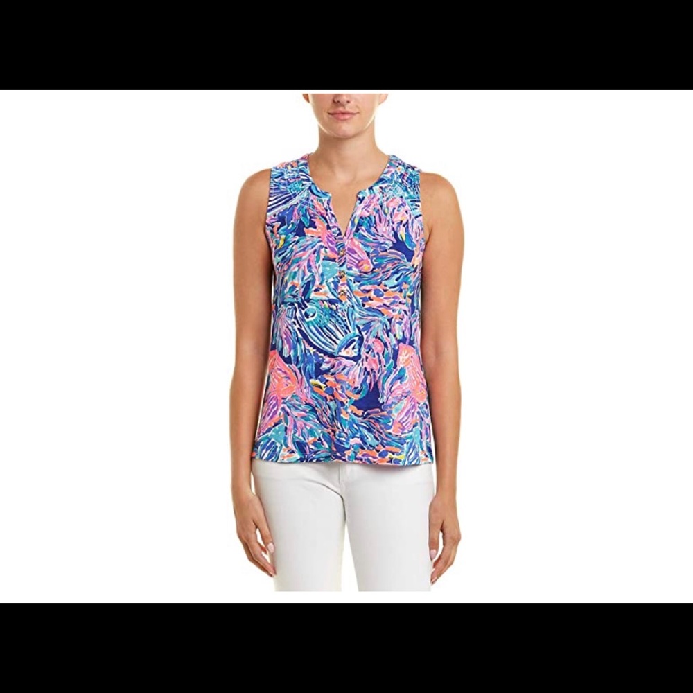 Lilly Pulitzer Essie Top Seas the Day, NWT, Size M